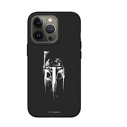 RhinoShield Coque Compatible avec [iPhone 13 Pro] SolidSuit - Coque Fine Licence Officielle Star Wars avec Technologie Absorption des Chocs - Noir - Boba Fett