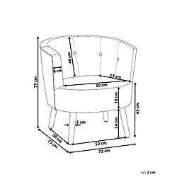 Avis Beliani Fauteuil ODENZEN Bouclé Blanc