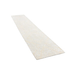 Vidal Tapis de couloir en laine 396x81 beige Darya