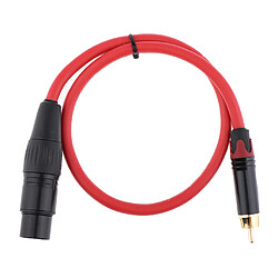 câble de raccordement femelle à xlr xlrm femelle à cordon audio rca mâle 50cm