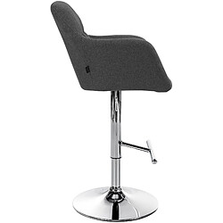 Avis Non Tabouret de bar Natoma tissu chromé