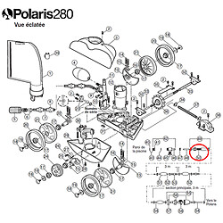 Crépine métal filtre en ligne pour polaris 180/280/380 - 48-222 - POLARIS