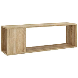 Maison Chic Meuble TV scandinave - Banc TV pour salon Chêne sonoma 100x24x32 cm Aggloméré -MN62423