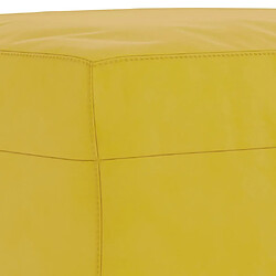 Acheter vidaXL Repose-pied Jaune 70x55x41 cm Velours