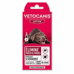 VETOCANIS Pipette Spot-on Fipronil - Anti-Puces et Anti-Tiques - Pour grand chien