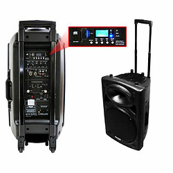 Avis Enceinte sono portable 15" 800W - USB/BT/REC + 2 Micros VHF - Ibiza Sound PORT15VHF-BT