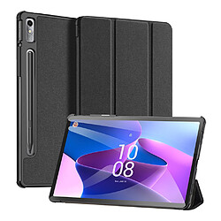 Etui en PU DUX DUCIS anti-rayures, fonction d'éveil/veille automatique avec support pour votre Lenovo Tab P11 Pro Gen 2 - noir