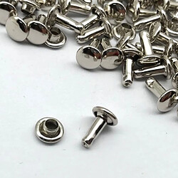 300 sets double caps rivets pour sacs chaussures cuir 6x8mm pas cher