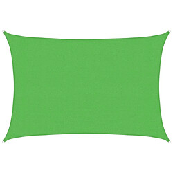 vidaXL Voile d'ombrage 160 g/m² Vert clair 3x4,5 m PEHD