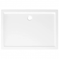 Acheter vidaXL Receveur de douche rectangulaire ABS Blanc 70x100 cm