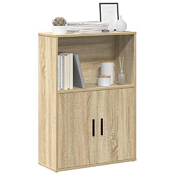 vidaXL Bibliothèque chêne sonoma 60x24x85 cm bois d'ingénierie