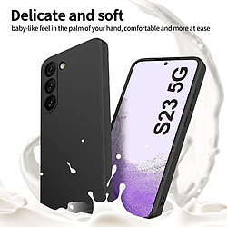 Coque Silicone Noir Pour Samsung Galaxy S23 5G Little Boutik®