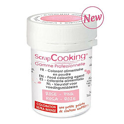 Scrapcooking Colorant alimentaire en poudre rose poudré 5 g