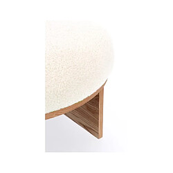 Avis Bizzotto Pouf Tabouret Annuska Nat-Blanc