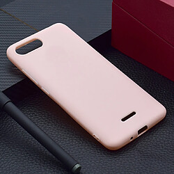 Wewoo Coque Souple Pour Xiaomi Redmi en TPU de couleur Candy 6A rose