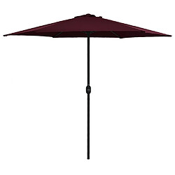 Maison Chic Parasol Jardin | Parasol d'extérieur et mat en aluminium 270x246 cm Bordeaux - GKD27928