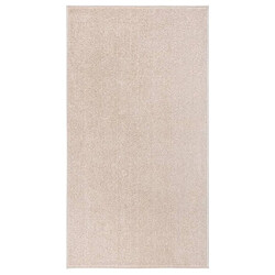 vidaXL Tapis à poils courts 80x150 cm Beige foncé