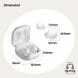 Samsung Galaxy Buds2 Casque True Wireless Stereo (TWS) Ecouteurs Appels/Musique Bluetooth Blanc