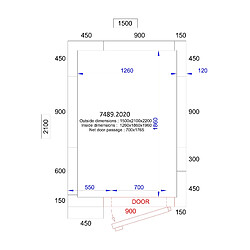 Avis Chambre Froide Négative & Groupe Négatif - Hauteur 2200 mm - Combisteel