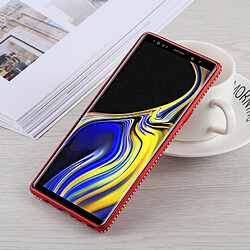 Avis Wewoo Cristal décor sur les côtés surface lisse étui de protection arrière en TPU souple pour Galaxy Note9 (rouge)