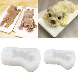 Acheter silicone shar pei chien moule fondant gâteau gâteaux faisant l'outil de cuisson 4 pouces