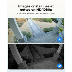 Reolink Caméra Surveillance WiFi sans Fil sur Batterie 1080p, Audio Bidirectionnel et Vision Nocturne, Détection Personne/Véhicule, Time Lapse