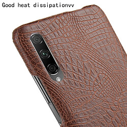 Avis Wewoo Coque PC antichoc texture crocodile + PU pour Huawei Honor 9X / 9X Pro marron