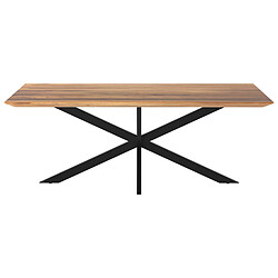 Avis Rendez Vous Deco Table rectangulaire Sudirman 8 personnes en bois et métal 220 cm