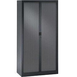 Pierre HENRY Armoire monobloc avec portes rideaux en PVC anthracite.