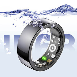 Riversong Bague Connectée Suivi de Santé et Tracker d'Activité Étanche IP68 3.8g Noir pas cher