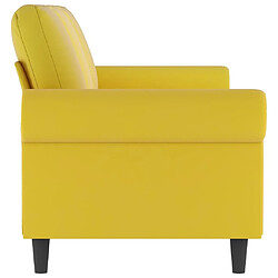 Acheter Maison Chic Canapé à 3 places,Canapé droit,Sofa de Salon,Banquette Jaune 180 cm Velours -GKD609973