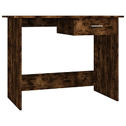 Maison Chic Bureau,Table de travail,bureau de travail pour chambre Chêne fumé 100x50x76 cm Bois d'ingénierie -GKD77808