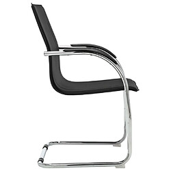 Avis Helloshop26 Chaise fauteuil siège de bureau informatique étude cantilever similicuir noir 02_0023995