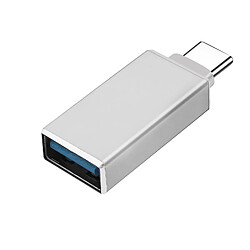 Avizar Adaptateur OTG USB Femelle vers USB-C Mâle Synchronisation Compact Argenté