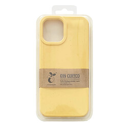 Ozzzo eco coque coque pour iphone 13 pro max silicone cover phone cover jaune