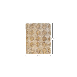 ICONIK INTERIOR Tapis rectangulaire en jute - Boho Bali - 120x150 CM - Lubya Naturel pas cher