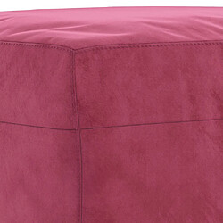 Acheter vidaXL Repose-pied Rouge bordeaux 70x55x41 cm Velours