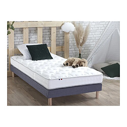 Idliterie Ensemble Matelas Mousse Haute Résilience CIRRUS + Sommier - Made in France