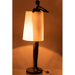 Avis Dansmamaison Lampe Homme Resine Marron/Blanc