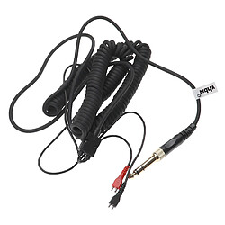 vhbw Câble audio AUX compatible avec Sennheiser HD 530 II, HD 540 casque - Avec prise jack 3,5 mm, vers 6,3 mm, 1,5 - 4 m, noir