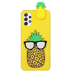 Coque en TPU antichoc, avec décoration de figurines 3D ananas pour votre Samsung Galaxy A53 5G