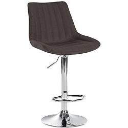 Non Tabouret de bar Toni tissu chromé