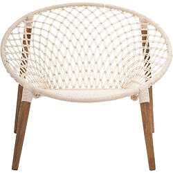 Atmosphera, Createur D'Interieur Fauteuil ethnique en fil Terre Sauvage - Blanc