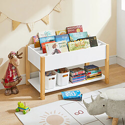 SoBuy KMB35-W Bibliothèque Enfants Étagère à Livres Étagère de Rangement pour Livres et Jouets