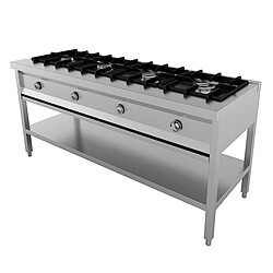 Acheter Piano de Cuisson Gaz sur Meuble Série 600 - 1 à 5 Brûleurs - Combisteel