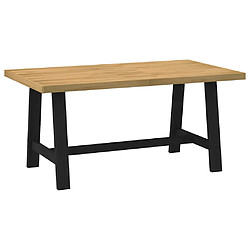 vidaXL Table à manger NOAIN pieds en forme de A 160x90x75cm massif pin