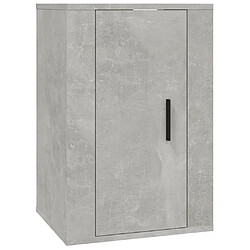 Avis vidaXL Ensemble de meubles TV 2 pcs gris béton bois d'ingénierie