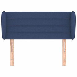 Avis Maison Chic Tête de lit scandinave avec oreilles,meuble de chambre Bleu 103x23x78/88 cm Tissu -MN40282