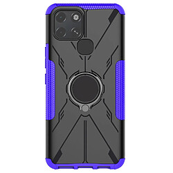 Coque en TPU anti-chute, 2 en 1, texture nid d'abeille avec béquille pour votre Infinix Smart 6 - violet