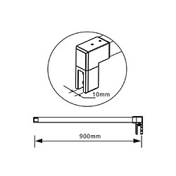 paroi de douche 100x200cm pas cher